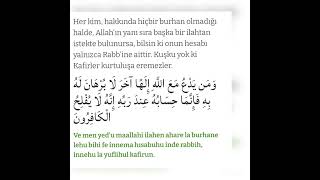Mü'minûn Suresi -115-116-117-118 Ayet