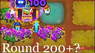 How Long Can The Degree 100 Master Builder Paragon Survive! - Bloons TD 6