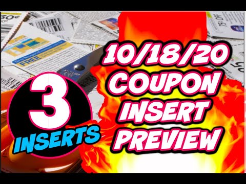 10/18/20 COUPON INSERT PREVIEW | 3 INSERTS & SOME GOOD COUPONS! ð - YouTube