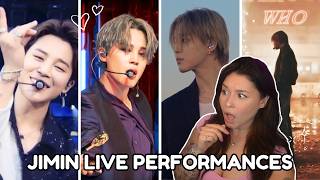 I DIDN'T SURVIVE WATCHING THESE...JIMIN LIVE PERFORMANCE REACTION!