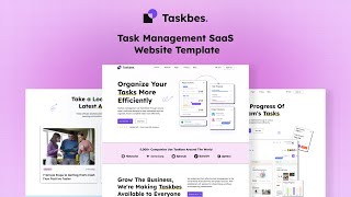 Taskbes - Task Management SaaS Website Template / Your Complete Task Management Solution