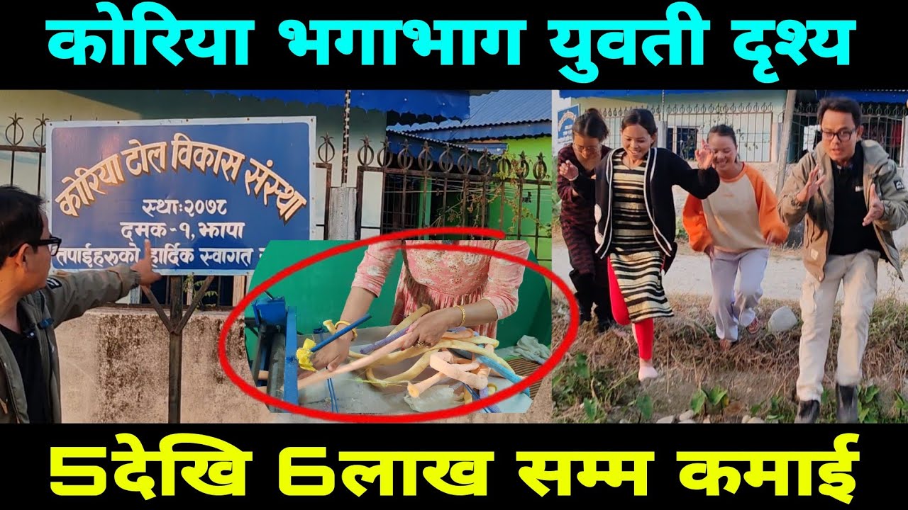 कोरिया बन्यो झापा दमक महिनाको 5लाख देखि 6लाख सम्म कमाई