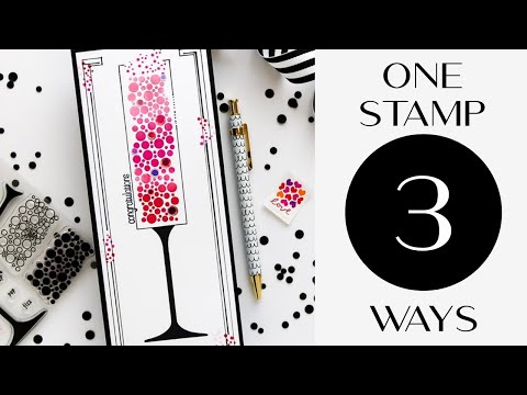 One Stamp, Three Ways | Happy New Year Stamp Set