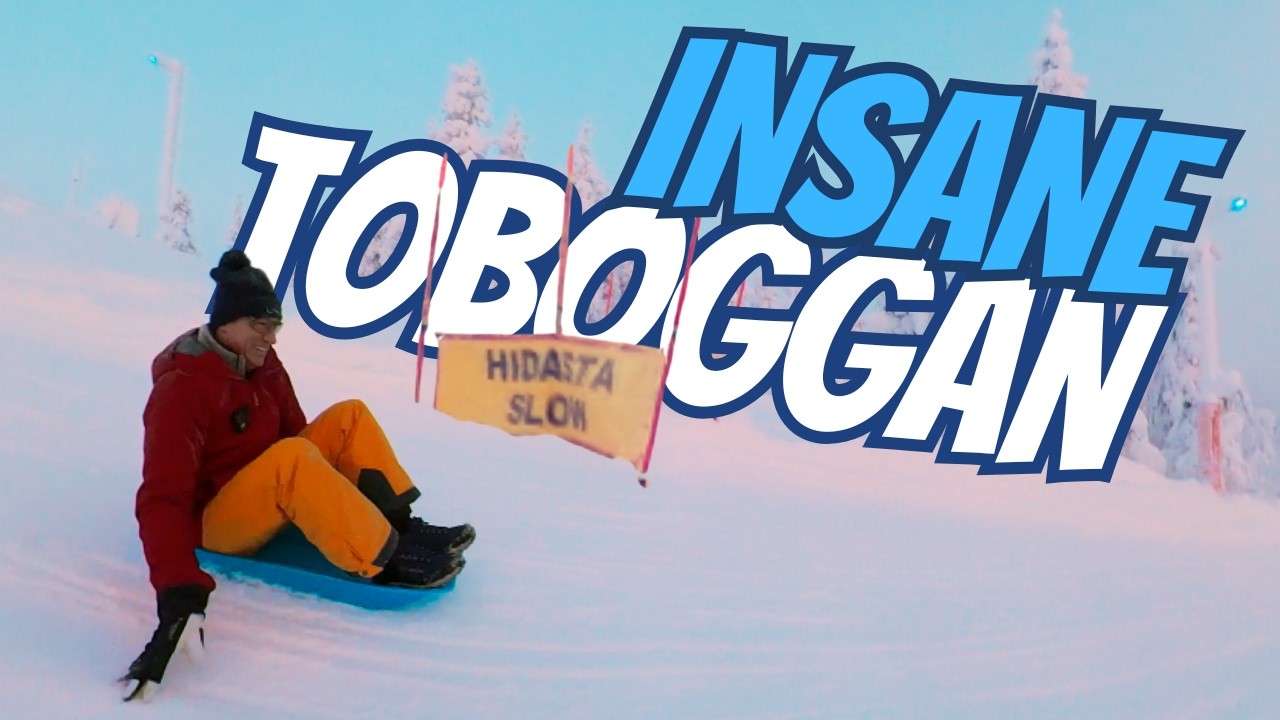 We Hit Finland’s Longest Toboggan Run — 3km of Insane Crashes & Epic Overtakes in -16 degrees.