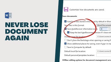 How to Enable Autosave in Microsoft Word & Where to Find it