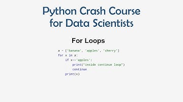 14 Python Crash Course for ML - For Loops | ML for Data Science