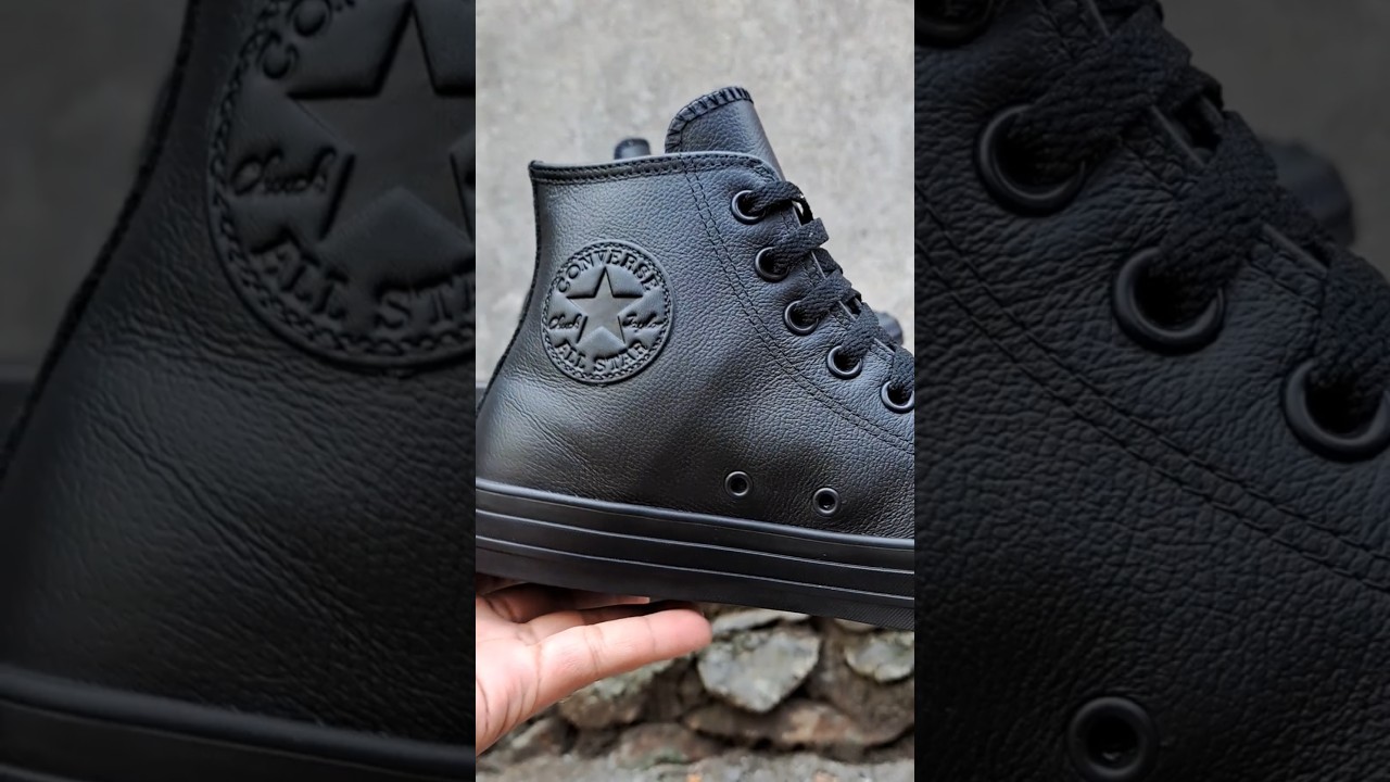 converse CT All Star full black leather‼️