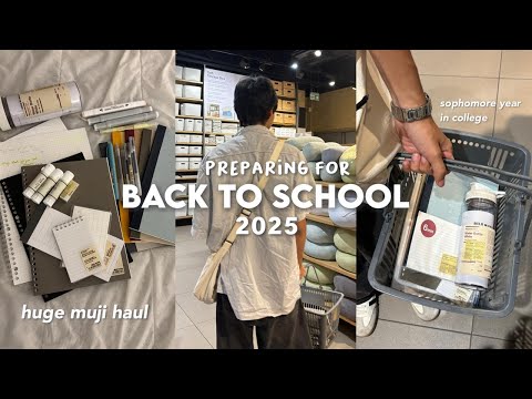 BACK TO SCHOOL Prep 2025 MUJI Haul Uni Essentials Sophomore Year