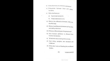 2nd semester computer branch /program in C