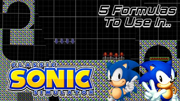 5 Formulas To Use In Classic Sonic Simulator