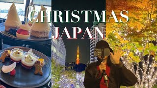 Japan Christmas vlogmas/tokyo/roppongi/Christmas market/yokohama/shibuya/aman tokyo/afternoon tea