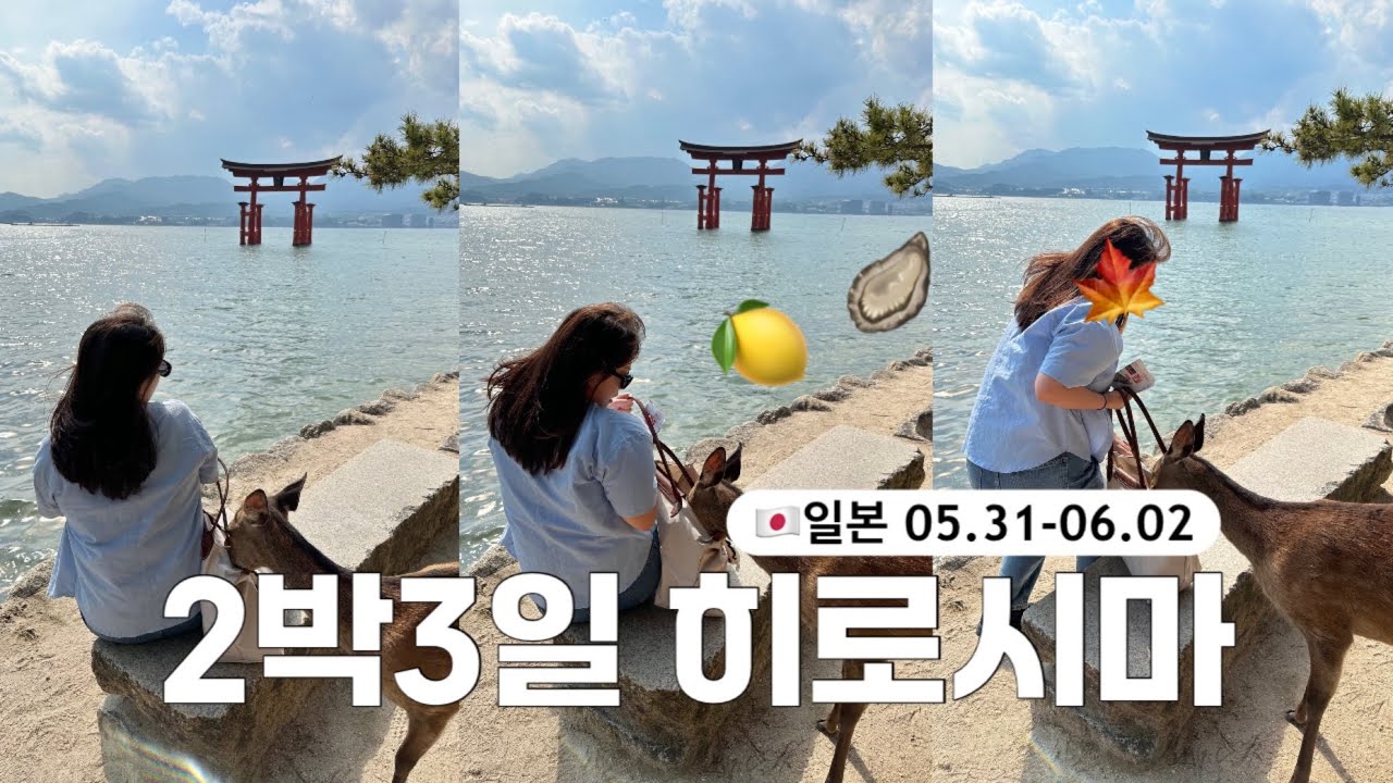 🇯🇵히로시마 여행 브이로그ㅣ일본 소도시여행ㅣ직장인의 2박3일 여행ㅣ히로시마 리가 로얄 호텔ㅣ원폭돔ㅣ오코노미야끼ㅣ미야지마 사슴🦌ㅣ맛집부터 가볼만한 곳 zip