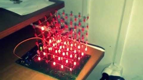 LED CUBE 5x5x5 Test video