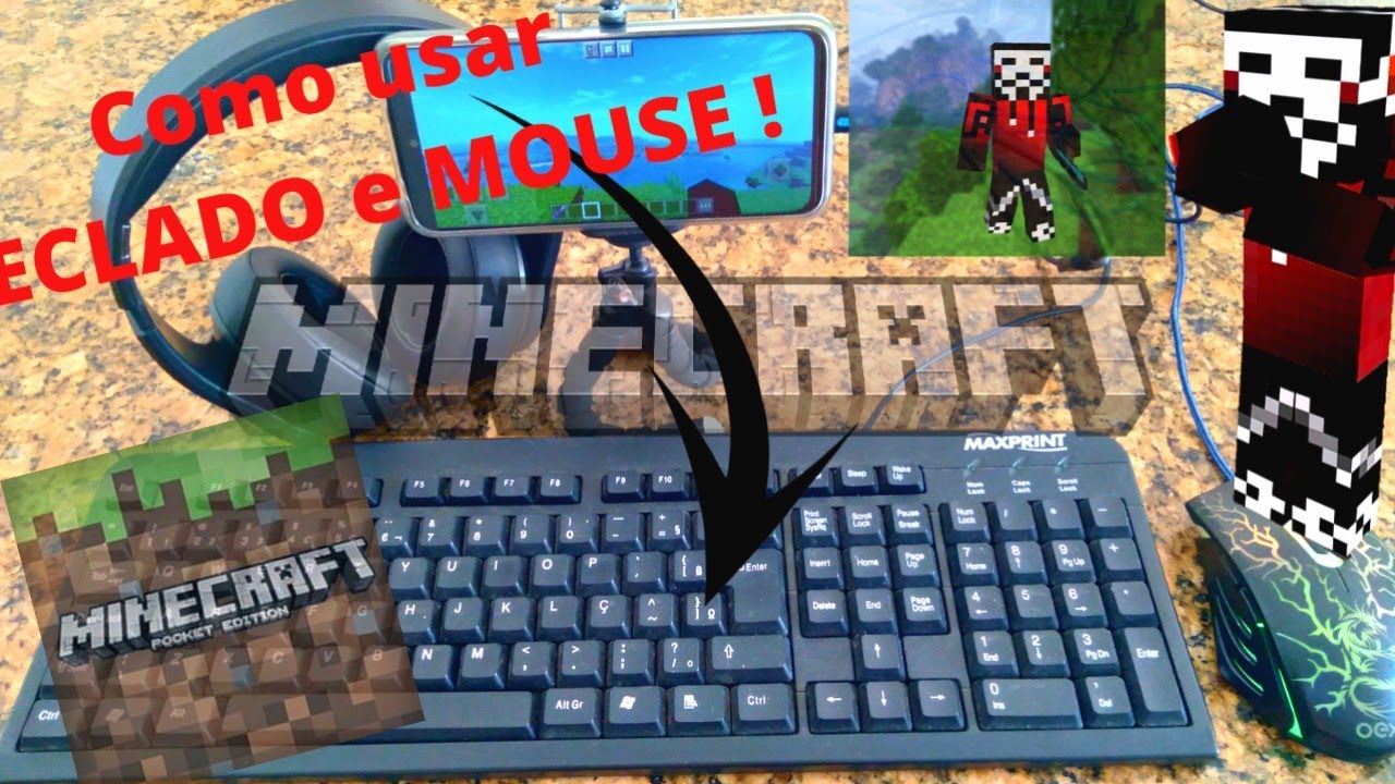 como usar TECLADO e MOUSE no CELULAR - YouTube