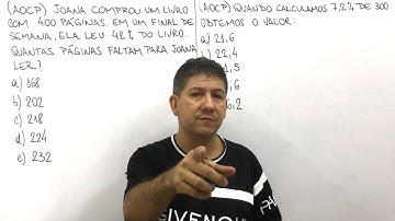 2 PROBLEMAS DE MATEMÁTICA COM PORCENTAGEM  - Prof Robson Liers