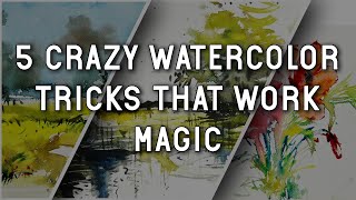 5 CRAZY WATERCOLOR TRICKS THAT WORK MAGIC BY ART EXPLAIN screenshot 4