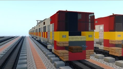 Cara membuat KRL JR 205 Marchen Face di Minecraft