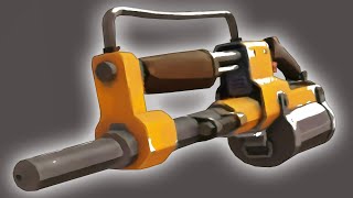 TF2 Engineer has Heavy Duty Nailgun