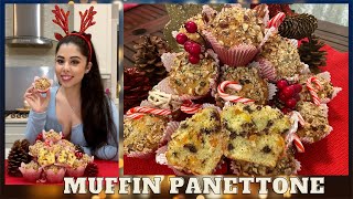 HOW TO MAKE ITALIAN MUFFIN PANETTONE (Christmas edition) RECIPE - Alice Contesini
