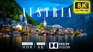 AUSTRIA 8K ULTRA HD DRONE - Peaceful Relaxing Music ❄ Nature 4k Video UltraHD