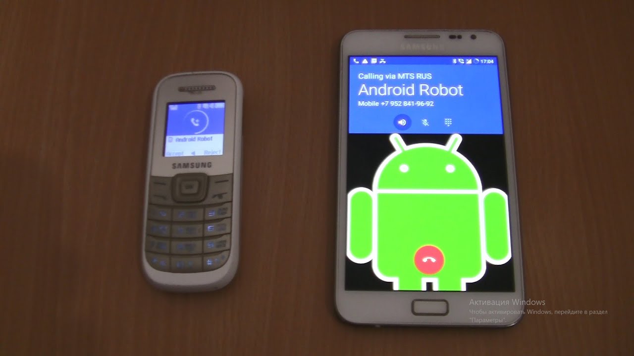 Android Robot Incoming call&Outgoing call at the Same Time Samsung ...