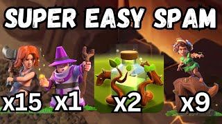 WHAT NERF?? x2 OVERGROWTH ROOT RIDER VALK GROUND SMASH MADE EASY FOR TH16 | 5 TRIPLES IN LEGENDS