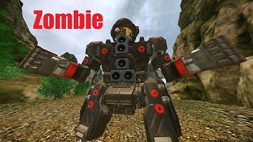 MWO - Standard Engine Zombie Mech - Commando-D03 (#1223)
