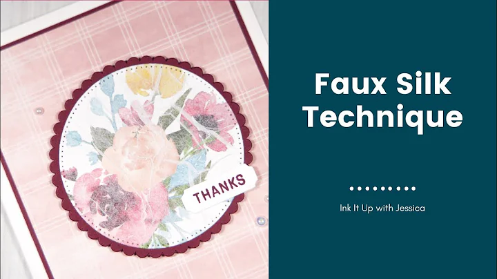 Faux Silk Technique with Patterned Paper