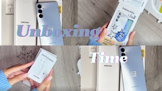 🤍Unboxing Hp Samsung Galaxy A05s silver 📱accesoris case aestetic 🤍✨