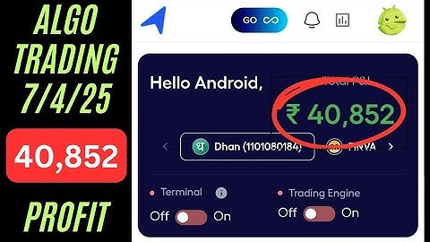 Algo Trading 7 April 2025 | Profitable Algo Trading Strategy | Algorooms