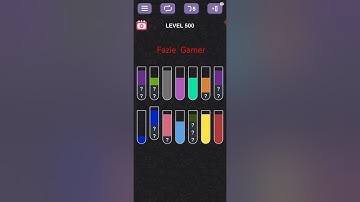 Water Sort Puzzle Sort Color Level 500