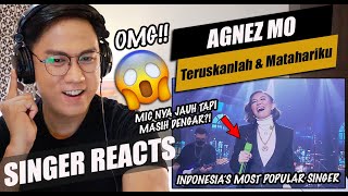 Agnez Mo - Teruskanlah dan Matahariku [LIVE] | SINGER REACTION