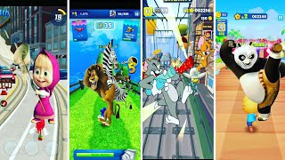 Masha And The Bear vs Madagascar vs NEW Tom and Jerry vs Kung Fu Panda | Tiles hop