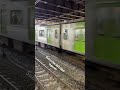 Yamanote line departing Shinjuku station #japan  #train  #railway #鉄道 #電車 #shinjuku #shorts #viral