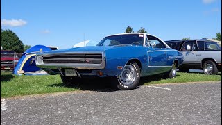 1970 Dodge Charger R/T RT SE in B5 Blue & 426 Hemi Engine Sound on My Car Story with Lou Costabile