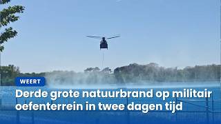Zeer Grote Brand Op Militair Oefenterrein Weert  Vml Nieuws