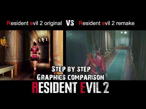 Resident Evil 2 Remake VS Resident evil 2 original | Graphics comparison | RE2 PS1 VS RE2 remake