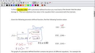 Piecewise Defined Functions Part1