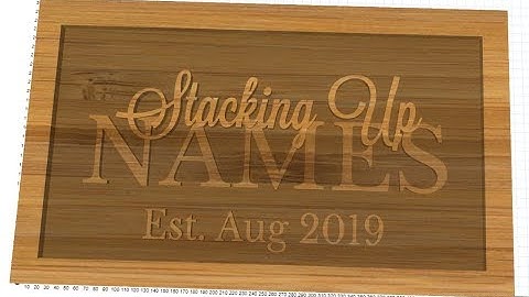 Easel HowTo : Stacked Name Signs