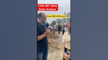 CSIR NET 2024 Life Science Paper Analysis | Students Review| Dr Ashish Gupta #shorts #examanalysis