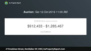 27 Bradshaw Street, Mordialloc VIC 3195 | AuPropertyReport.Com