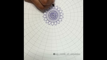 😆Just kidding. I did record every step 👍Visit my channel for the complete tutorial of this mandala