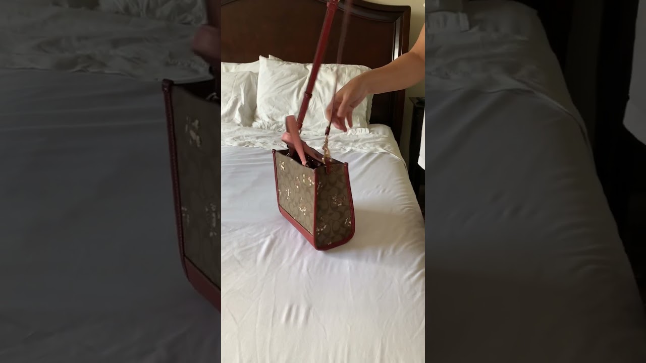 Coach Dempsey Tote/crossbody 22 in kitten print