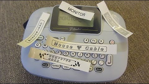 Advanced Labels with Brother P-Touch M95