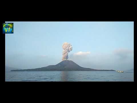 Krakatoa Child Volcano Eruption  It Wakes Up! June  21 2018  YouTube