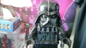 Lego Star Wars Darth Vader Alarm Clock big figure toy review