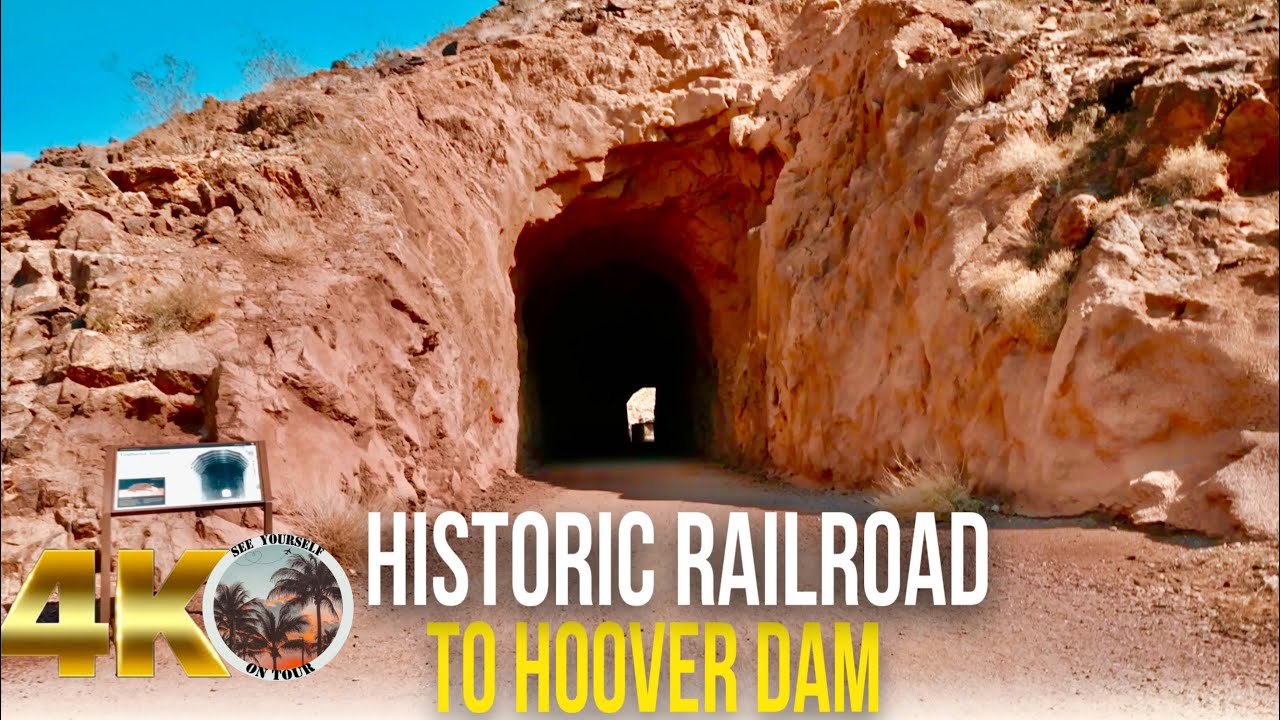 [4K] Las Vegas HISTORIC RAIL ROAD to HOOVER DAM Biking Tour Las