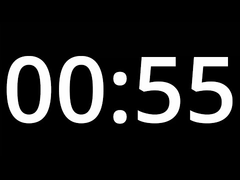 55 SECOND TIMER with alarm - COUNTDOWN Clock Alarm