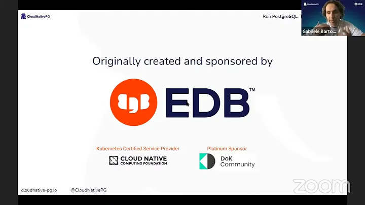 Introducing CloudNativePG  - DoK Talks #134