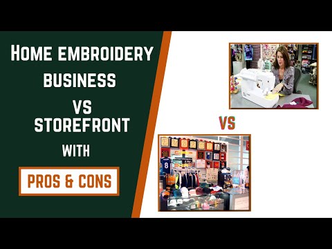 Home Embroidery business Vs Store Front | Full overview | Zdigitizing